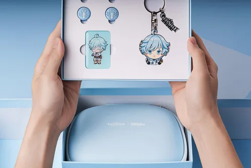 Vista 9 de 8Bitdo Ultimate 2.4G Wireless Controller for PC, Android, Steam Deck, and Apple - Chongyun Edition (Officially Licensed by Genshin Impact)