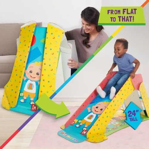 Vista 2 de Pop2Play Cocomelon - Zona de juegos de interior para niños pequeños, con tecnología StrongFold de cartón para niños pequeños, multicolor