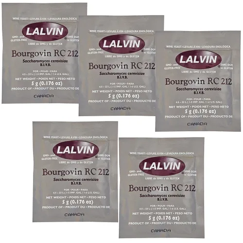 Vista 9 de Lalvin Levadura de vino Bourgovin RC 212, 0.18 oz - Paquete de 5