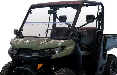 Vista 2 de Parabrisas UTV Versa-Fold Seizmik compatible con los modelos Can Am Defender/Defender MAX 2016-2026 UTV Policarbonato resistente a los rayos UV