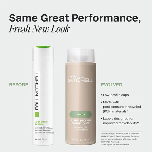 Vista 2 de Paul Mitchell Super Smooth Conditioner, Controls Frizz, Adds Softness, For Frizzy Hair