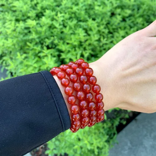 Vista 3 de Adabele 1pc Natural Stretch Gemstone Bracelet 8mm (0.31") Bead 7" to 8.5 inch Healing Crystal Energy Quartz Chakras Jewelry Women Men Girl Birthday