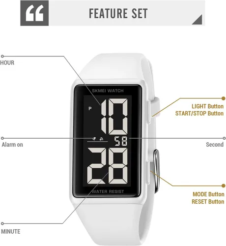 Vista 21 de Fanmis - Reloj led, digital, correa de silicona, unisex.
