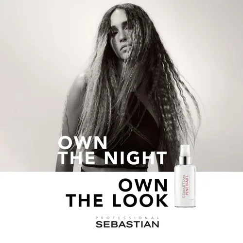 Vista 3 de Sebastian Suero profesional Penetraitt reparador nocturno con ácido hialurónico y niacinamida Tratamiento hidratante sin enjuague para cabello