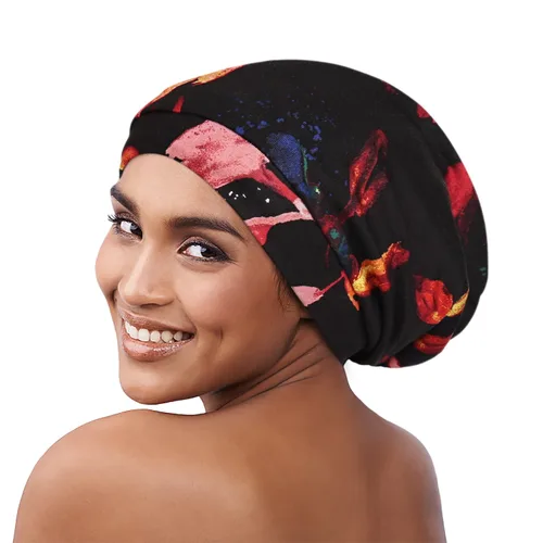Vista 131 de Alnorm - Gorro con forro de satén y suave banda elástica para hombres y mujeres, talla única Se ajusta a la mayoría