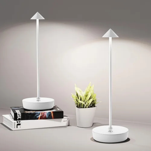 Vista 16 de Lámparas de mesa inalámbricas recargables, 6000 mAh, funciona con pilas, lámpara de escritorio LED para exteriores, impermeable, portátil, táctil