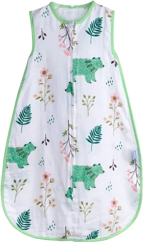 Vista 12 de Toddler Sleep Sack Muslin Cotton Summer Baby Wearable Blanket Lightweight Sleeping Bag