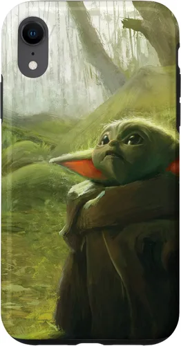 Vista 25 de iPhone 16 Star Wars The Mandalorian The Child Grogu in the Forest Art Case
