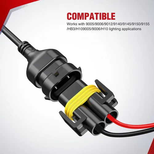 Vista 4 de Nilight Kit de arnés de cableado resistente de 16 AWG, conector de enchufe de enchufe de fusible de hoja de relé de interruptor basculante de 12 V 5