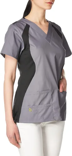 Vista 2 de WonderWink Origins Lima Scrub Top para mujer