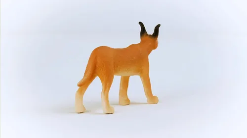 Vista 3 de Schleich Wild Life - Figura de juguete realista de caracal femenina, juguete de animal auténtico y altamente detallado, duradero para la educación