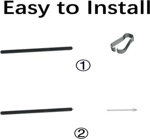 Vista 5 de Galaxy Z Fold 6/5 S - Puntas de repuesto para Samsung ZFold 6-3 Pack ZFold6 Stylus Pen Nibs + Pinzas