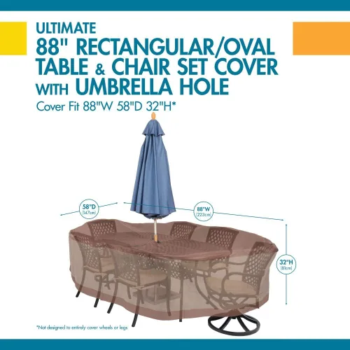 Vista 59 de Duck Covers® Cubierta de mesa impermeable definitiva