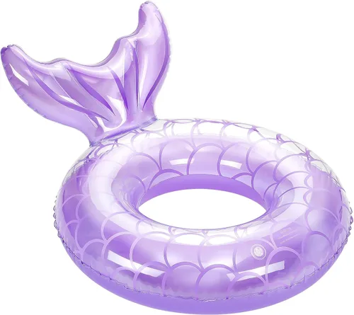 Vista 8 de MoKo Anillo de natación inflable, lindo flotador de piscina, decoración de tubo, tubos de natación, piscina al aire libre, playa, flotadores