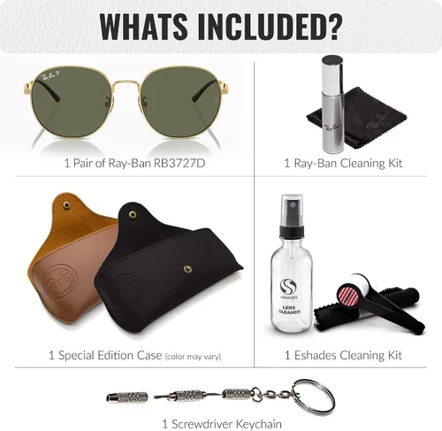 Vista 2 de Ray-Ban RB3727D Phantos - Gafas de sol en forma para hombre y mujer con kit oficial de gafas RAYBAN
