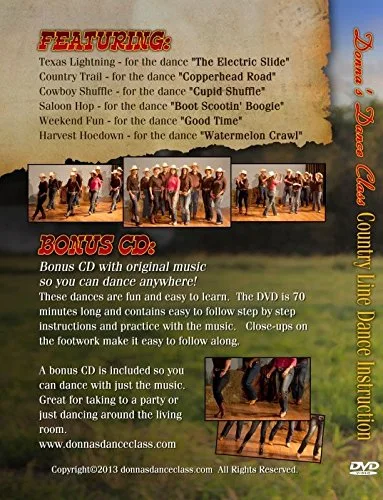 Vista 3 de Donna's Dance Class - Country Line Dance Instruction DVD