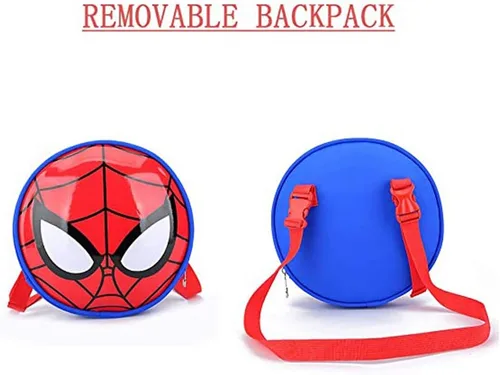 Vista 3 de WZCSLM Bolsas escolares para estudiantes, mochila de viaje, carrito de equipaje, Azul Patchwork, 18"X13.38"X5.9", Moda