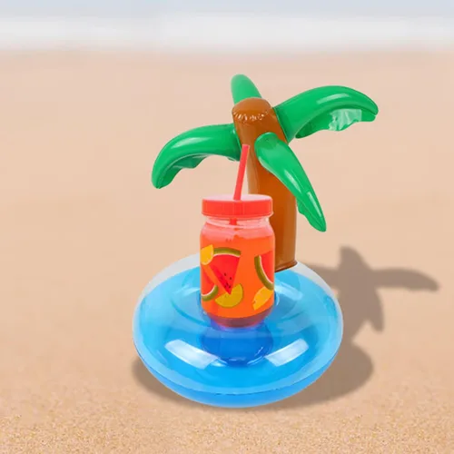 Vista 7 de LIYDE Paquete de 6 flotadores inflables de palmeras para accesorios de fiesta en la piscina