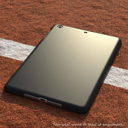 Vista 7 de Puxicu Funda para iPad mini 1 2 3, diseño delgado mate TPU goma suave TPU cubierta protectora para 7.9 "iPad mini funda 1ª 2ª 3ª generación, negro