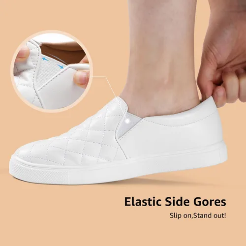 Vista 4 de STQ - Mocasines para mujer de espuma viscoelástica, fáciles de poner, cómodos, zapatos para otoño