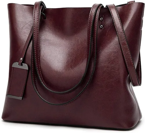 Vista 16 de ALARION Bolsos de mano con asa superior para mujer, bolso de hombro, bolso mensajero, bolso tote, cartera 1-abrown