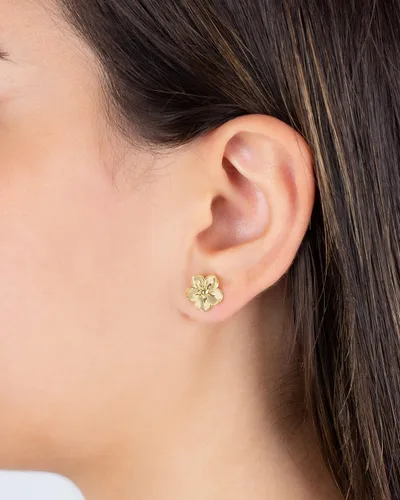 Vista 2 de Jewelry Atelier Colección de aretes colgantes rellenos de oro Aretes elegantes rellenos de oro amarillo sólido de 14 quilates para mujer
