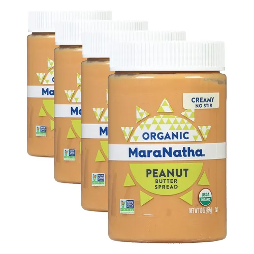 Vista 8 de MaraNatha Mantequilla de maní cremosa orgánica, sin revuelta, tarro de 16 onzas
