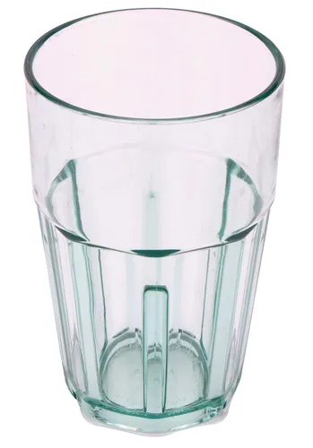 Vista 2 de G.E.T. 9910-1-JA-EC - Vaso de plástico facetado inastillable, resistente, 10 onzas, jade (juego de 4)