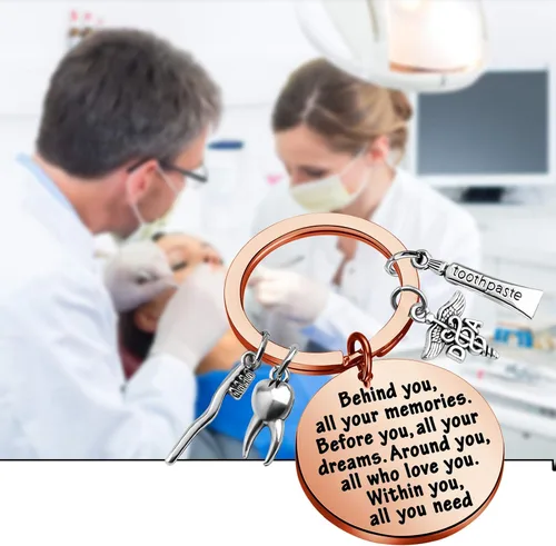 Vista 4 de Feelmem - Llavero con texto en inglés "Future Dentist Gift