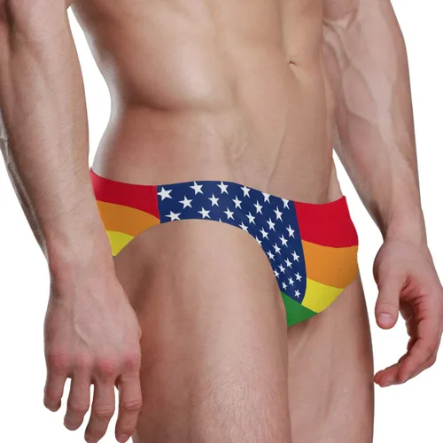 Vista 2 de Bikini sexy con bandera nacional, traje de baño deportivo para la playa