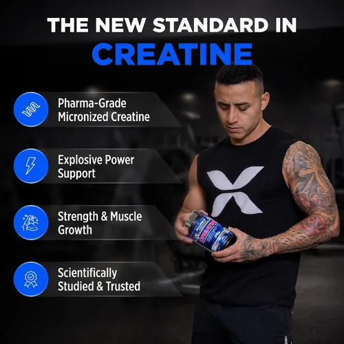 Vista 2 de ALLMAX Monohidrato de creatina + pila de polvo de L-glutamina, 14.11 oz cada uno
