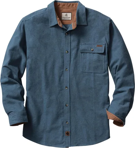 Vista 21 de Legendary Whitetails Camisa de franela de manga larga con botones para hombre, 100% algodón