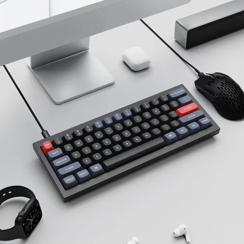 Vista 7 de Keychron Q4 Teclado mecánico personalizado con cable Macro programable QMKVIA aluminio completo interruptor Gateron G Pro marrón intercambiable