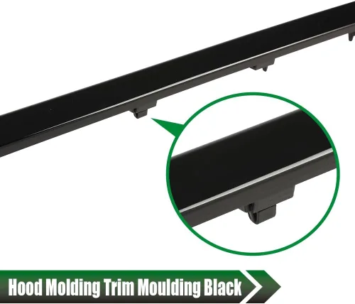 Vista 6 de GRAND ORANGE Moldura de capó de rejilla delantera compatible con Mini Cooper 2007-2015 MC1235100 51132751040
