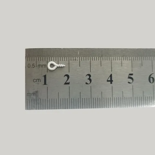 Vista 6 de uxcell 300 ganchos pequeños de ojo de tornillo con rosca, tornillos roscados, tornillo autorroscante de 0.31 x 0.39 pulgadas para hacer joyas Negro