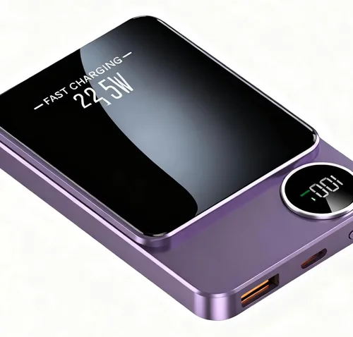 Vista 5 de Almohadilla de carga, magnética inalámbrica para teléfono, banco de carga rápida de 20000 mAh con soporte para dispositivos, función de carga