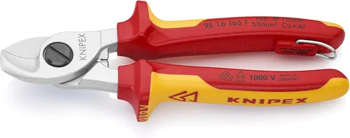 Vista 2 de KNIPEX Tools 95 16 165 T - Tijeras de cable aisladas de 1000 V, accesorio atado, 6-1/2