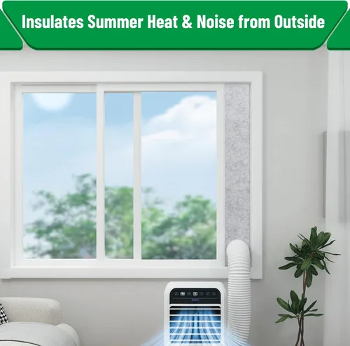 Vista 7 de Forestchill - Kit de ventilación de aire acondicionado portátil con paneles de espuma aislante, 3 paneles de sellado de ventilación de CA ajustables