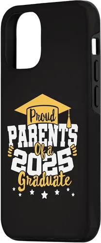 Vista 2 de iPhone 15 Parents of a 2025 Graduate Class Senior Graduation Grad 25 Case