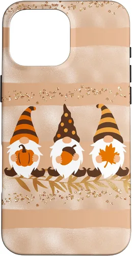 Vista 19 de Fall Autumn Gnomes Phone Case Modern Pastel Cute Beige Case for iPhone 17