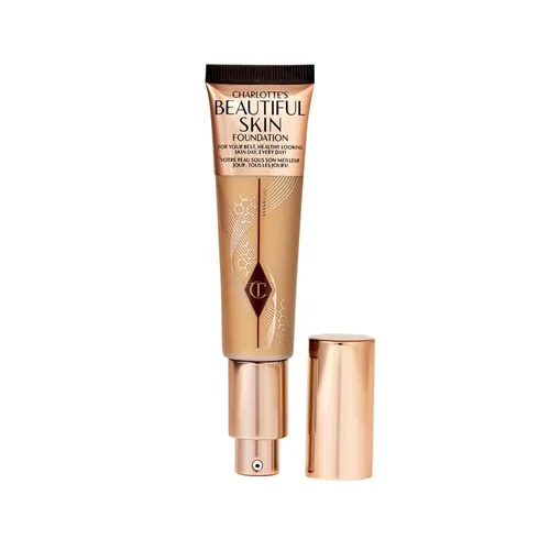 Vista 34 de Charlotte Tilbury Base de Maquillaje Beautiful Skin de Cobertura Media Hidratante - Maquillaje Líquido Edificable para Brillo Instantáneo