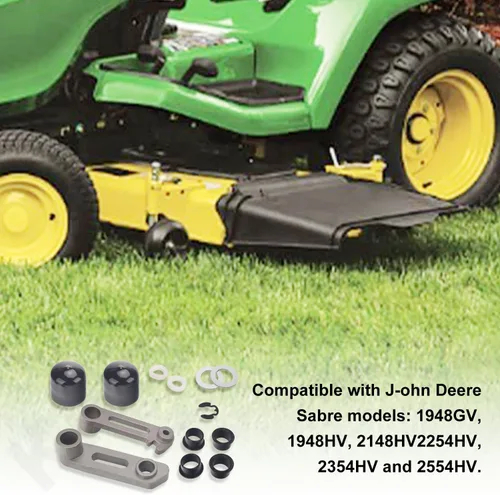 Vista 6 de M136635 M143350 - Tensor de brazo tensor y buje de reconstrucción compatible con modelos de tractor y cortacésped John D-eere 48C 54C GT LX GX