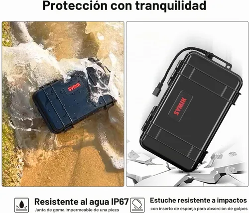Vista 3 de SYMIK - Funda rígida para DJI Osmo Pocket 4 / Pocket 3 / Xtra Muse
