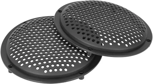Vista 6 de X AUTOHAUX 4 '' Cubierta de altavoz de audio de plástico Mesh Subwoofer