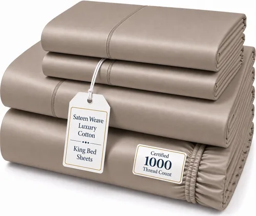 Vista 15 de CHATEAU HOME COLLECTION Juego de sábanas tamaño individual, sábanas de 1000 hilos tamaño individual de algodón, sábanas individuales de bolsillo 01
