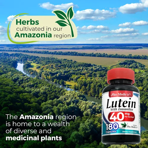 Vista 7 de FITO MEDIC'S Lab Luteína 180 Cápsulas 40 mg Suplementos de Luteína 40 mg Luteína y zeaxantina Extracto Concentrado Luteína 40 mg