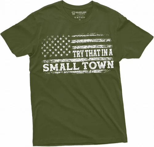Vista 4 de Camiseta patriótica de Estados Unidos con la bandera de Estados Unidos con la bandera de Estados Unidos para hombre
