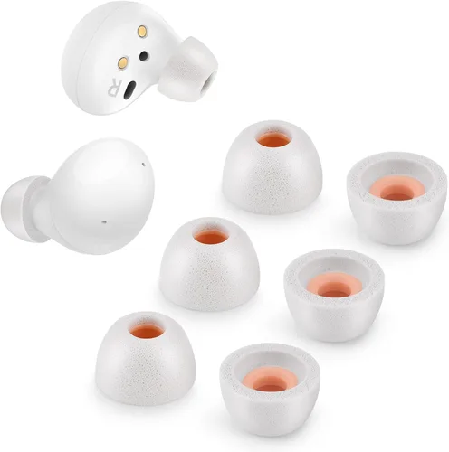 Vista 9 de Puntas de espuma viscoelástica para Samsung Galaxy Buds 2 / Plus/Beats Studio Buds, sin dolor de silicona en las orejas, almohadillas de repuesto