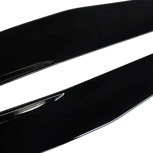 Vista 8 de NINTE Falda lateral para Chevrolet Chevy Corvette C8 5VM estilo Rocker Panel brillante ABS pintado de ABS negro brillante protector de línea