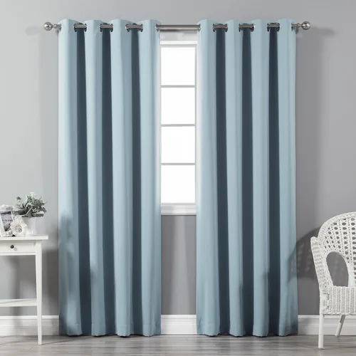 Vista 48 de Best Home Fashion Cortinas opacas aisladas térmicamente - Parte superior del ojal de bronce antiguo - 52" de ancho x 84" Largo - (Juego de 2 Paneles)
